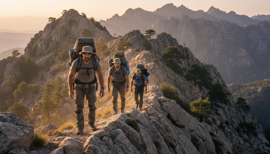 découvrez l'aventure audacieuse d'ulrich, greg et denis qui révolutionne le gr20, une épopée pleine de défis et de passion au cœur de la corse.