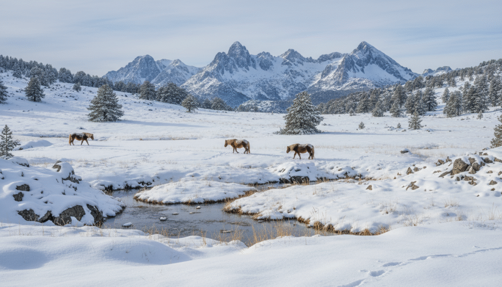 découvrez la beauté hivernale du plateau enneigé du coscione en corse lors d'une randonnée magique. vivez une aventure unique au cœur des paysages immaculés et sauvages de l'île.