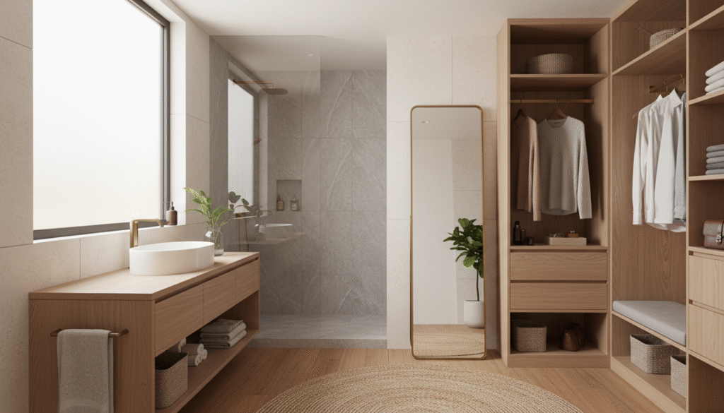 découvrez des astuces ingénieuses pour optimiser votre salle de bain en y intégrant un dressing de manière élégante et fonctionnelle, sans commettre d'erreurs.
