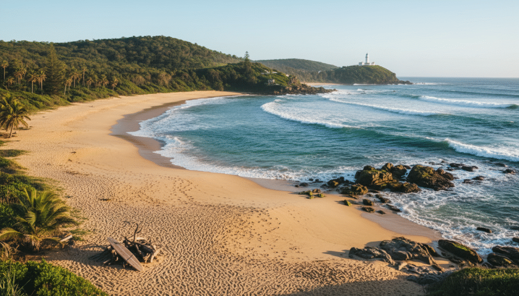 découvrez byron bay, le joyau côtier australien, grâce à notre guide essentiel. explorez ses plages paradisiaques, sa culture vibrante et ses activités incontournables pour un séjour inoubliable.