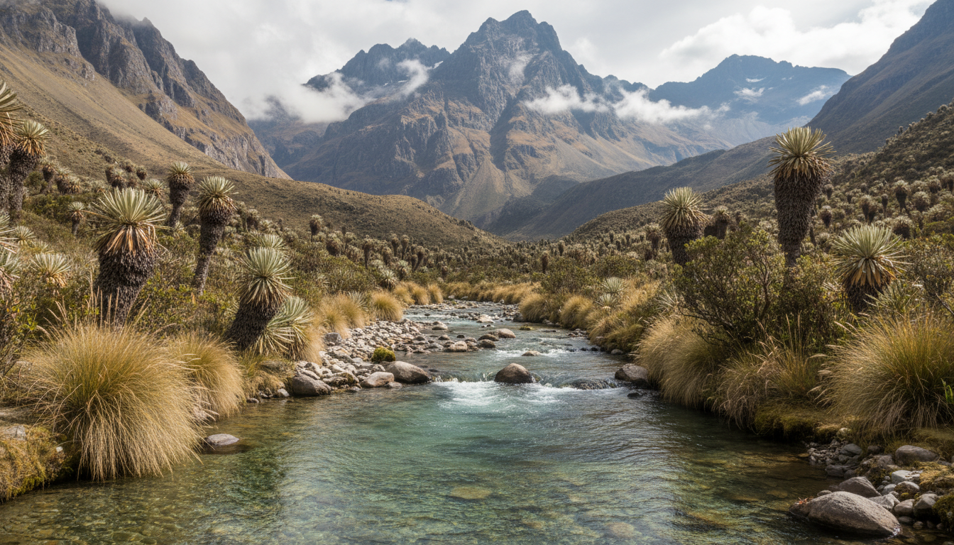 découvrez l'aventure unique de l'exploration du río irquis, niché à 2 655 mètres d'altitude, entre majestueux sommets andins et paysages époustouflants de páramos.