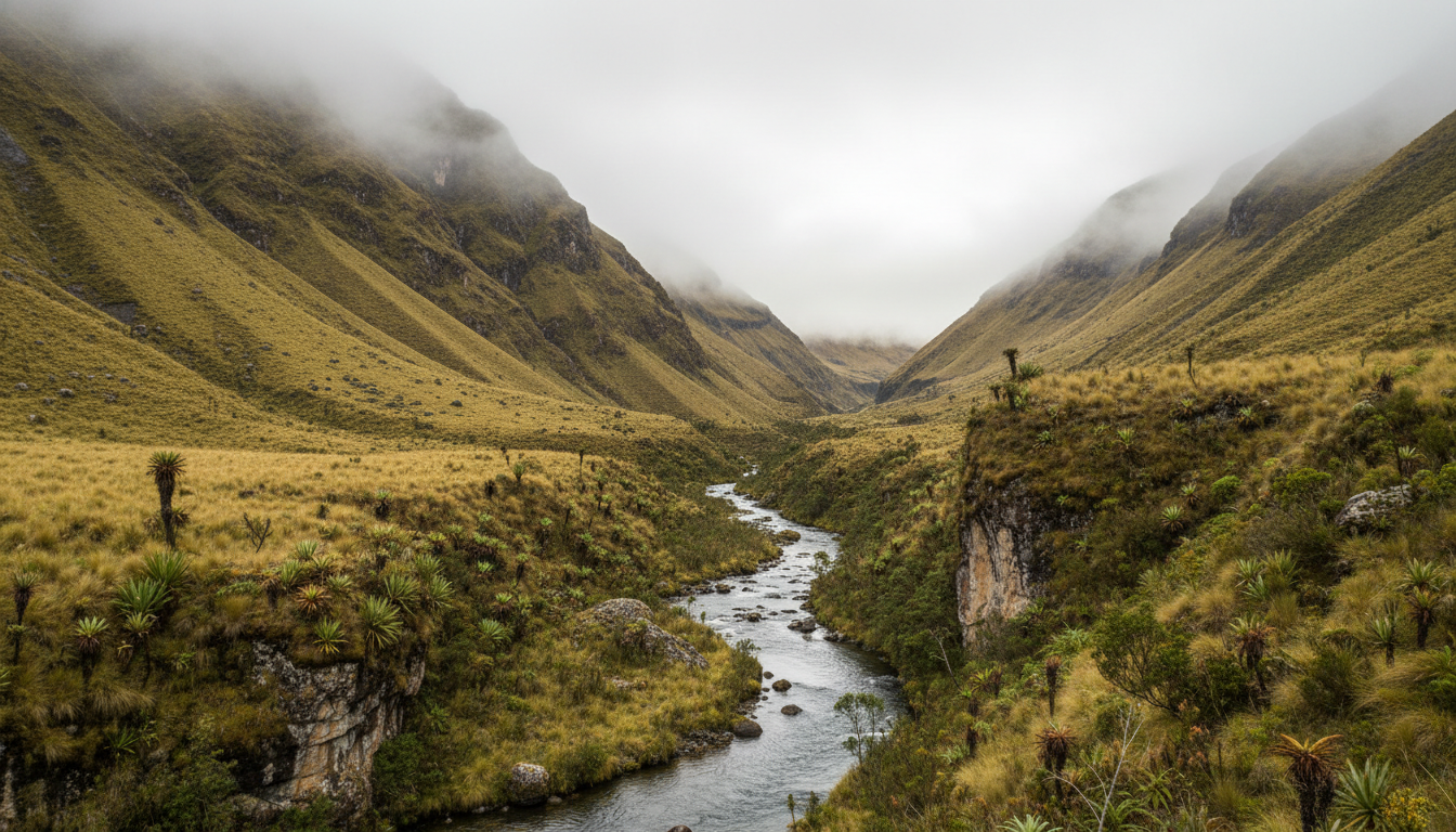 découvrez l'exploration du río irquis, un voyage unique entre sommets andins majestueux et paysages enchanteurs de páramos à 2 655 mètres d'altitude, pour une aventure naturelle inoubliable.