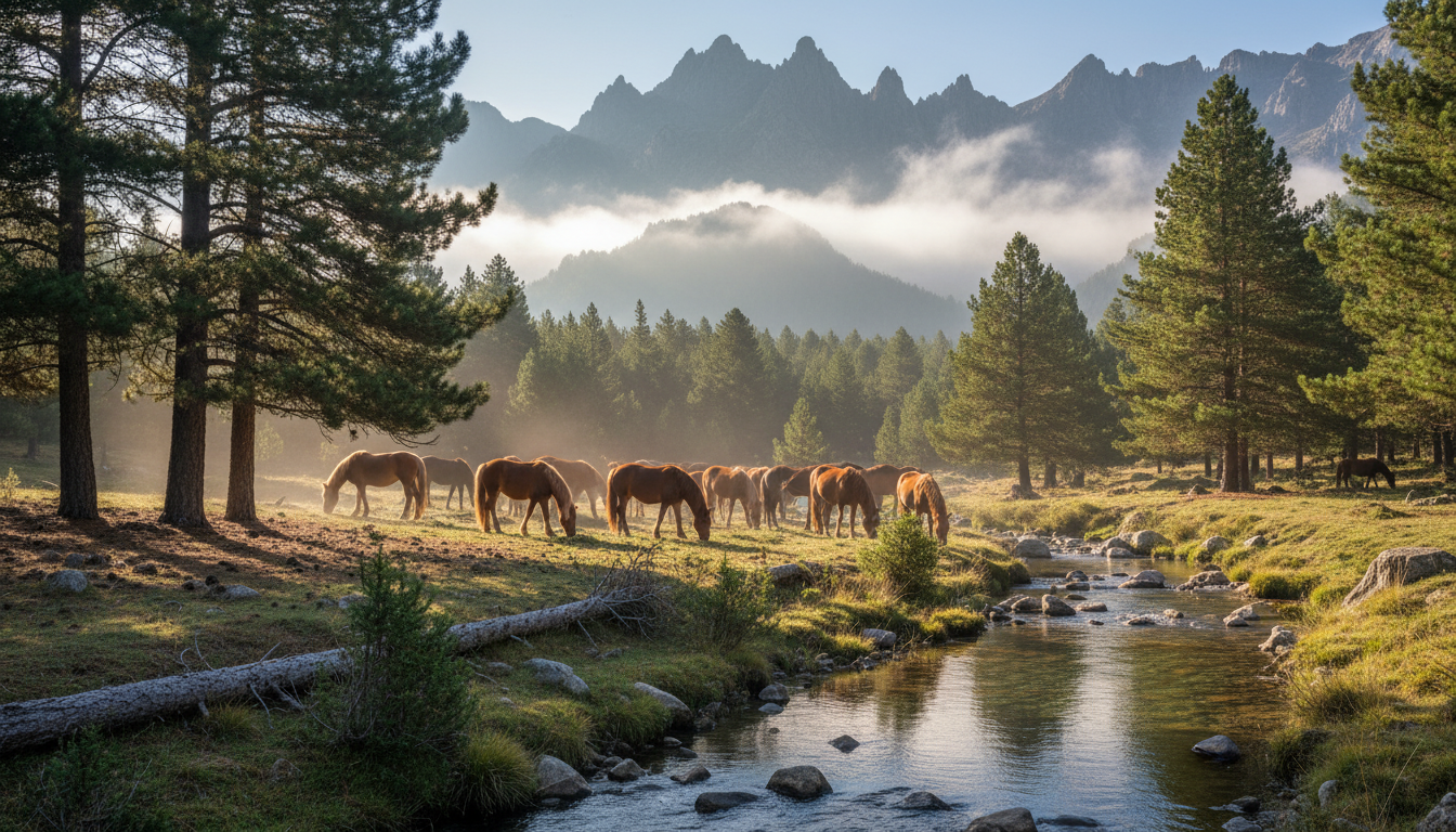 découvrez le ranch u niolu à cavallu en corse et vivez une expérience unique à cheval au cœur de paysages magnifiques et préservés.