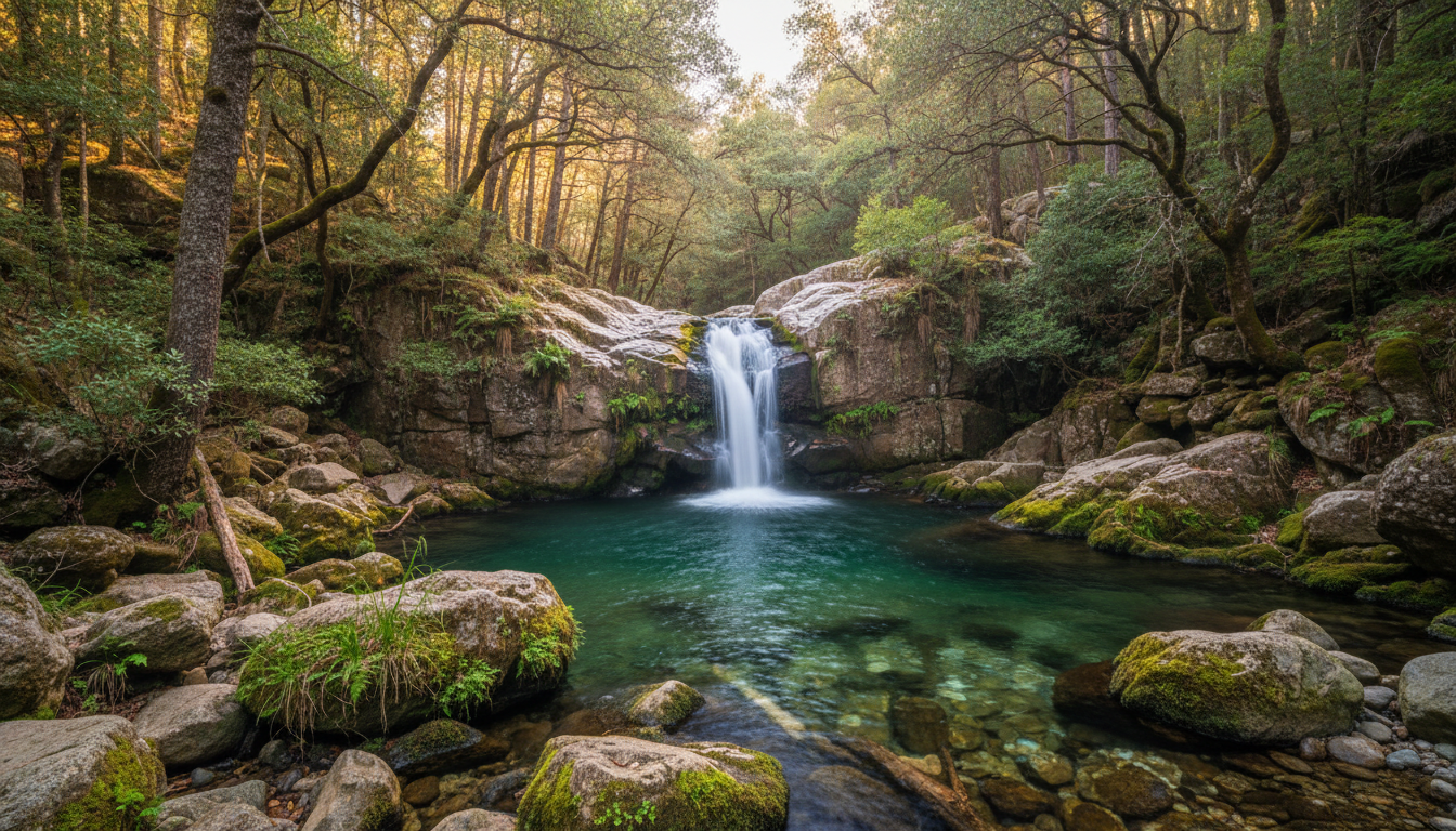 explorez la cascade de carnevale en corse à travers une promenade magique au cœur de paysages naturels préservés et d'une beauté époustouflante.