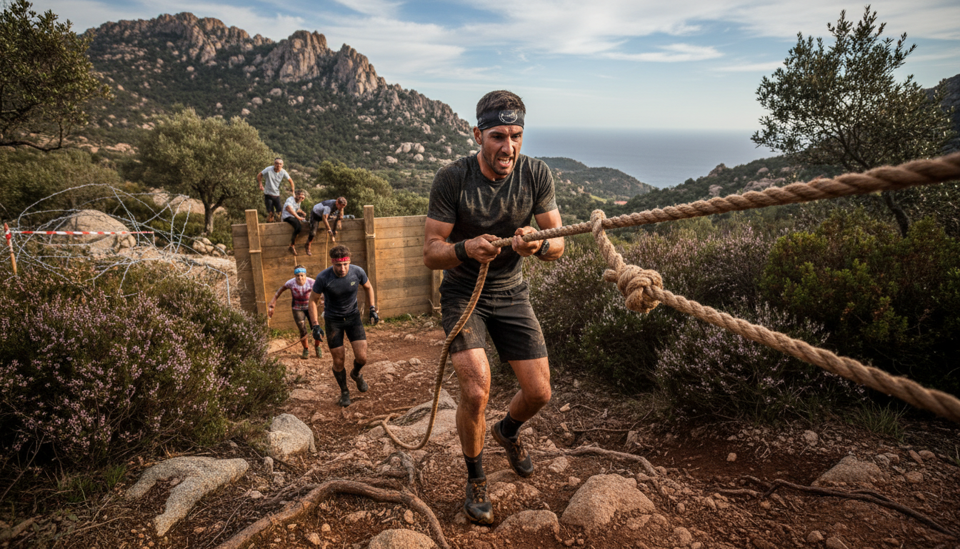 participez à la warrior race en corse : une course d'aventure unique alliant défis physiques et dépassement de soi dans un cadre naturel exceptionnel.