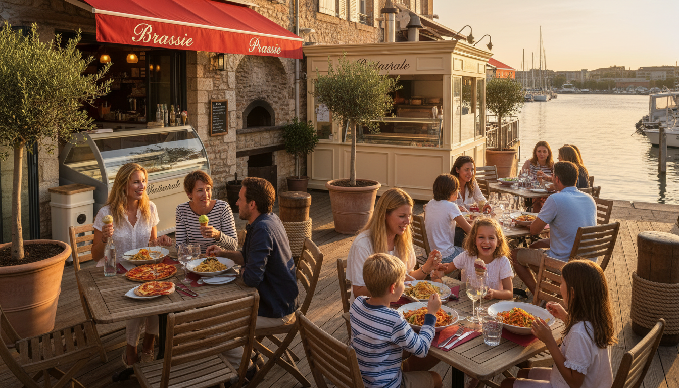 découvrez la terrasse du port, une brasserie, pizzeria et glacier d'exception au bord de l'eau, offrant une ambiance conviviale et des saveurs authentiques pour un moment gourmand inoubliable.