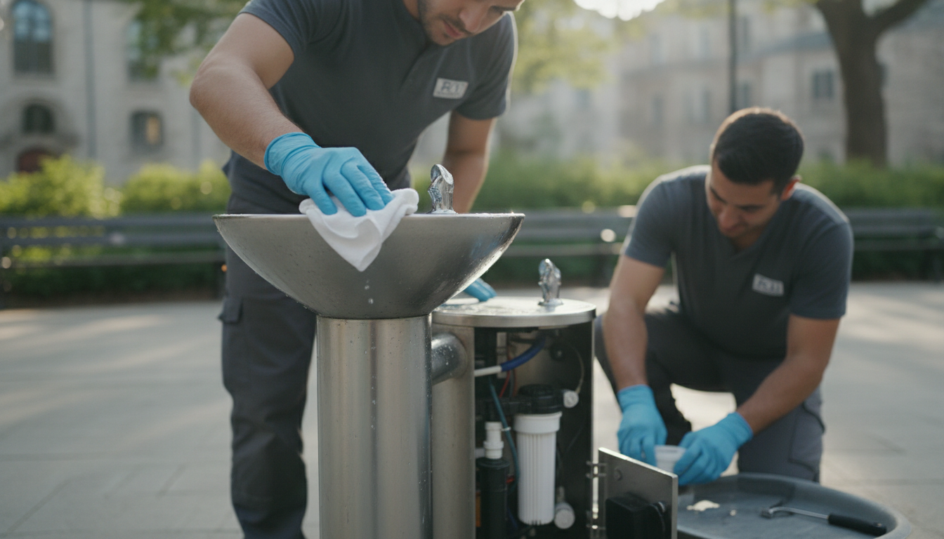 découvrez comment adopter une double maintenance pour l'entretien des fontaines à eau et garantir une propreté impeccable au quotidien.