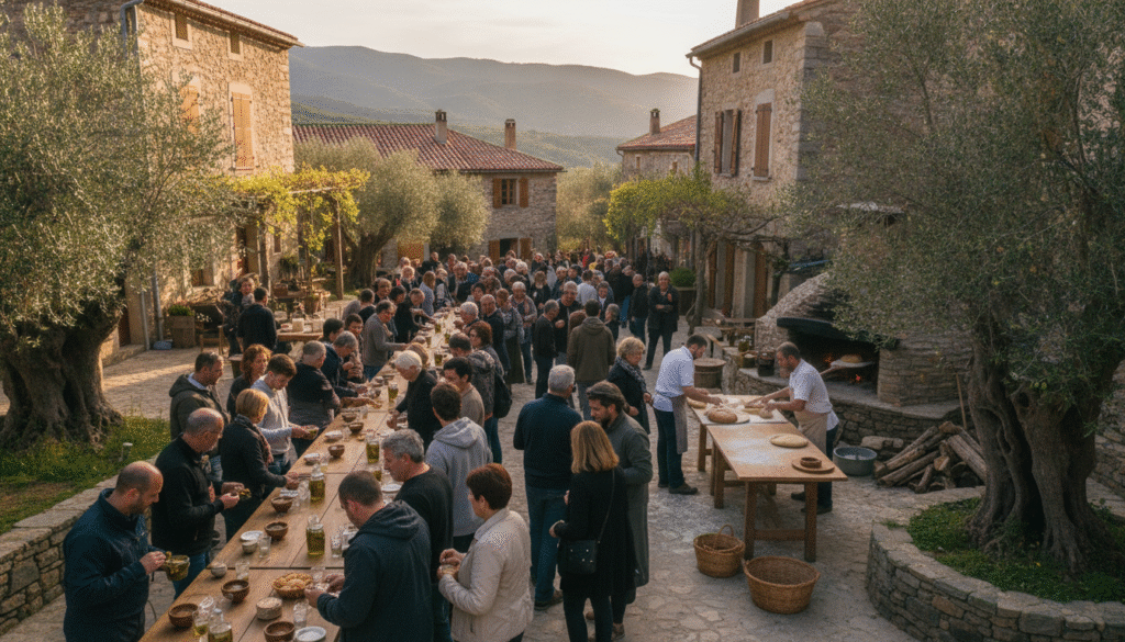 découvrez la fête de l'huile nouvelle en corse, une célébration authentique mettant à l'honneur la tradition et la richesse de l'huile d'olive fraîche dans une ambiance conviviale et festive.