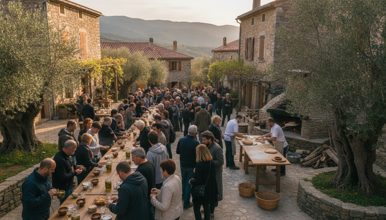 découvrez la fête de l'huile nouvelle en corse, une célébration authentique mettant à l'honneur la tradition et la richesse de l'huile d'olive fraîche dans une ambiance conviviale et festive.
