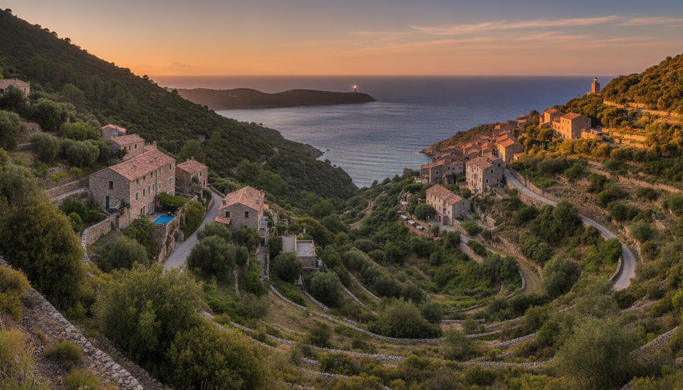 découvrez paese di lava, un village enchanteur offrant une vue panoramique exceptionnelle sur la corse, idéal pour des moments inoubliables au cœur d'un paysage naturel préservé.