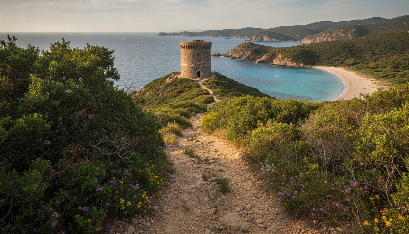 explorez la tour de capannella, un site historique emblématique offrant une vue imprenable sur la baie de cupabia en corse. découvrez son histoire fascinante et son cadre naturel exceptionnel.