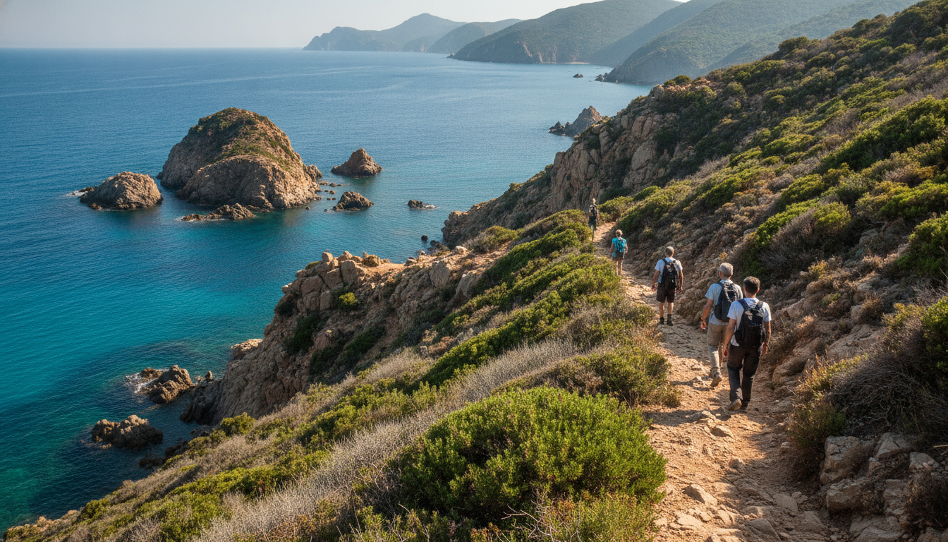 découvrez la corse authentique en suivant le sentier de girolata, une randonnée à pied sur les traces du facteur, entre paysages sauvages et villages typiques.