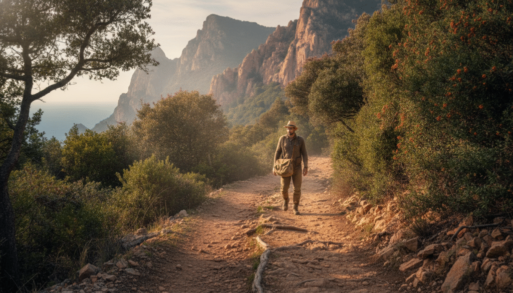 partez à l'aventure en corse et découvrez le sentier de girolata en suivant les traces du facteur. une randonnée pédestre authentique alliant nature, histoire et paysages époustouflants.