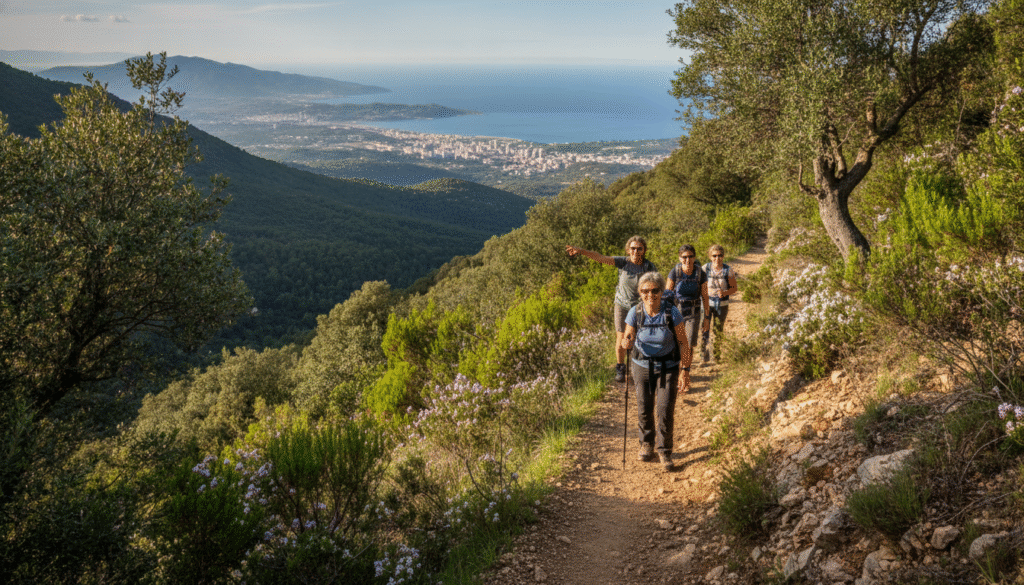 partez en exploration pédestre à la découverte du barrage et des fontaines de lisa, puis admirez le château de la punta offrant une vue imprenable sur ajaccio.